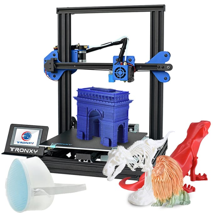 TRONXY XY-2 Pro 3D-printerkit Snelle montage 255*255*260mm Bouwvolume Stil printen Ondersteuning US Plug zwart