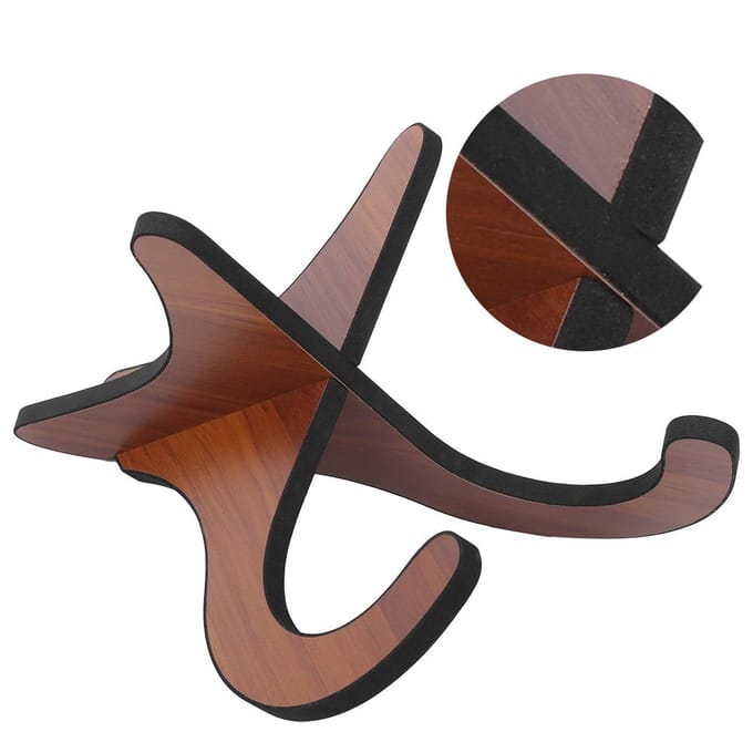 Support Ukulélé en Bois Classique Démontable pour Support Guitare Accessoires Instrument de Musique black