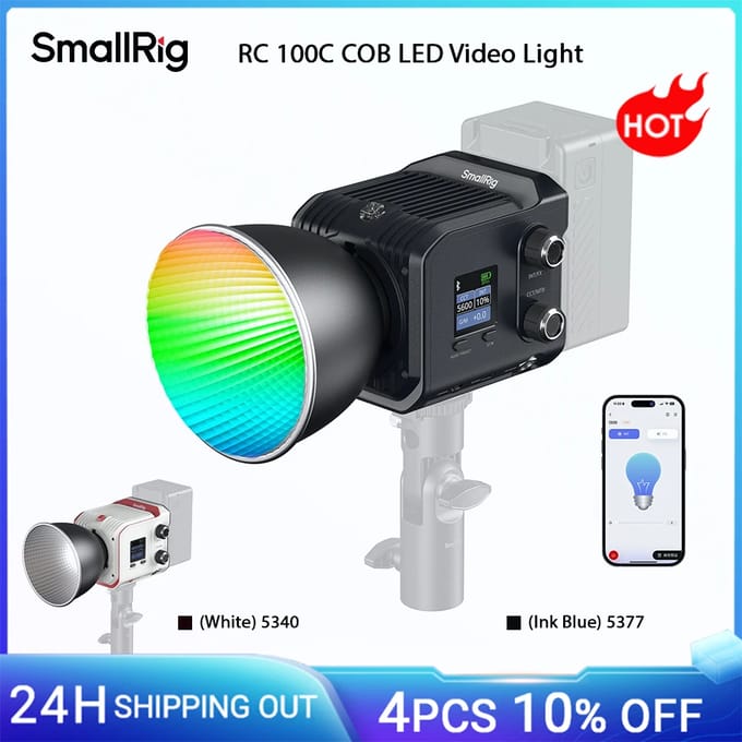 SmallRig 5340 RC 100C COB LED Video Light White / Lite Version