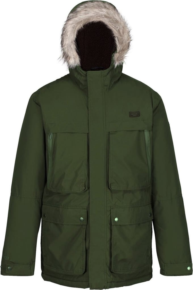 Regatta Heren Volter Parka Winterjas Dark Khaki Maat M