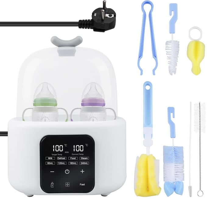 Omgoods - 6-in-1 Babyflesverwarmer en Sterilisator met Temperatuurregeling