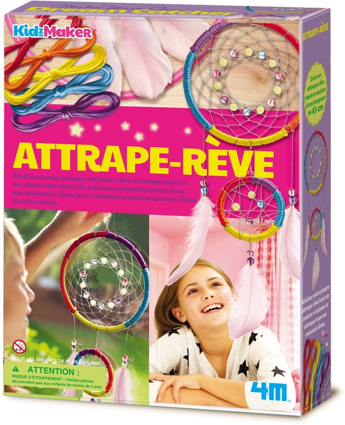 4M Knutselen - Maak Je Eigen Dromenvanger - Creatief Speelgoed - Kidzmaker - Hobbypakket - Multicolor - 5 Jaar