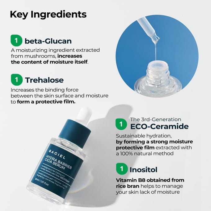 BACIEL - HYDRA BARRIER CICA SERUM 30ml gray