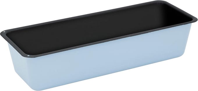 Grote Broodbakvorm Blauw Emaille Ovenvast Rechthoekig 35 cm