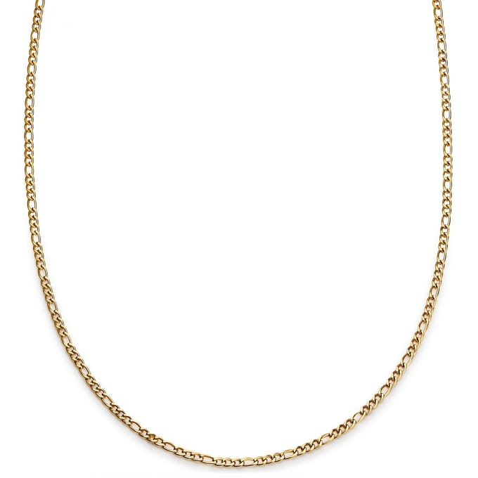 Essentials | 2 mm Goudkleurige Ketting met Figaro Schakels