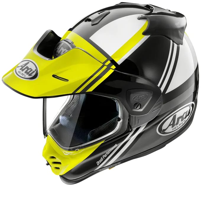 Arai TOUR-X5 Cosmic Fluo Geel Adventure Helm - Helm