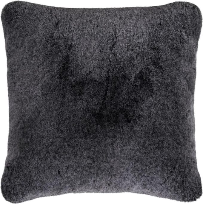 Pad faux fur sierkussenhoes Champagne grijs - 48x48 cm