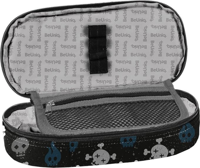 BeUniq Etui, Skull - 23 x 10 x 5 cm - Polyester