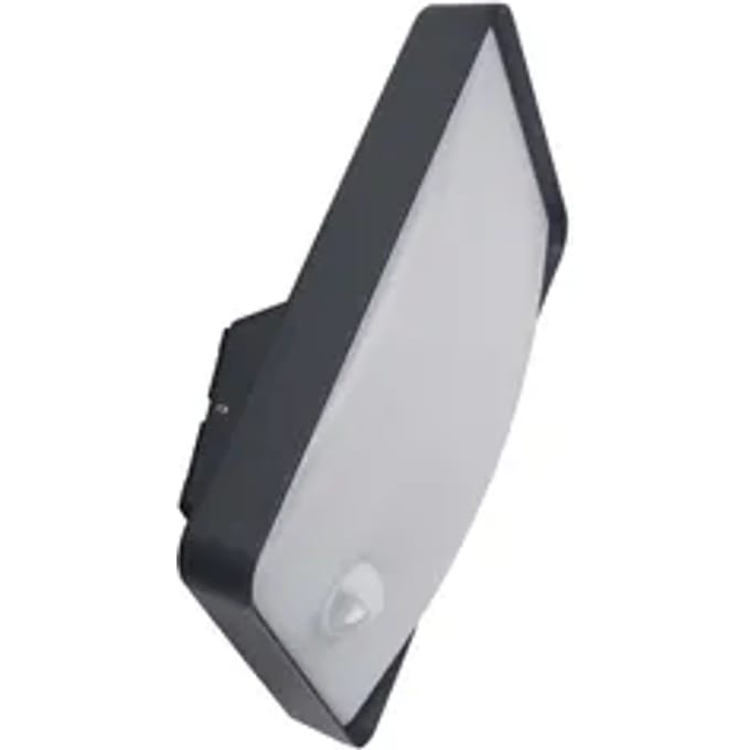 Inspire Buitenwandlamp Algoa - Antraciet - Koel Wit - 14w - Met Sensor
