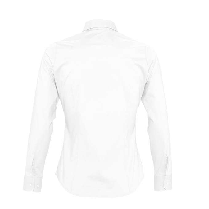 SOLS Dames/dames Eden Long Sleeve Fitted Work Shirt (Wit)