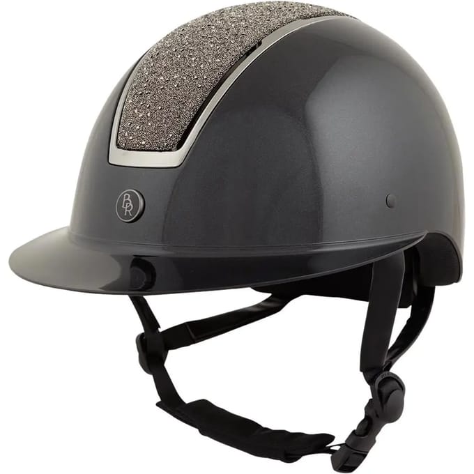 Rijhelm met polovizier BR Equitation Omega Glamourous Glossy
