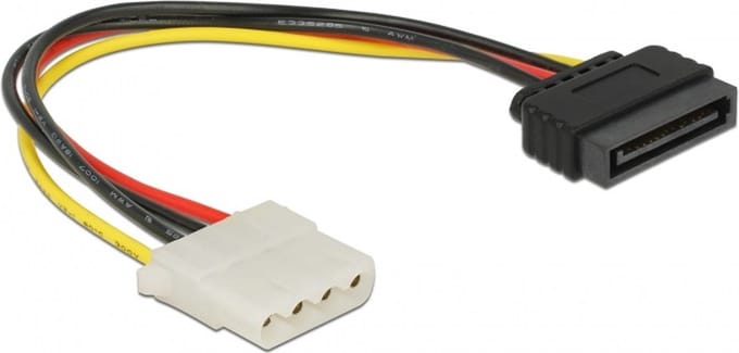 SATA (m) - Molex (v) adapter - 0,20 meter