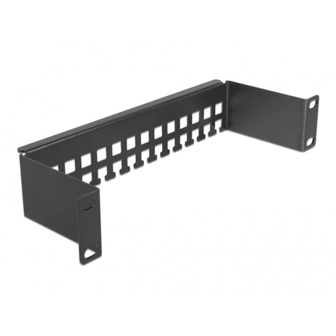 Delock 66678 10 inch Onderscheppingsrooster voor patchkast Zwart