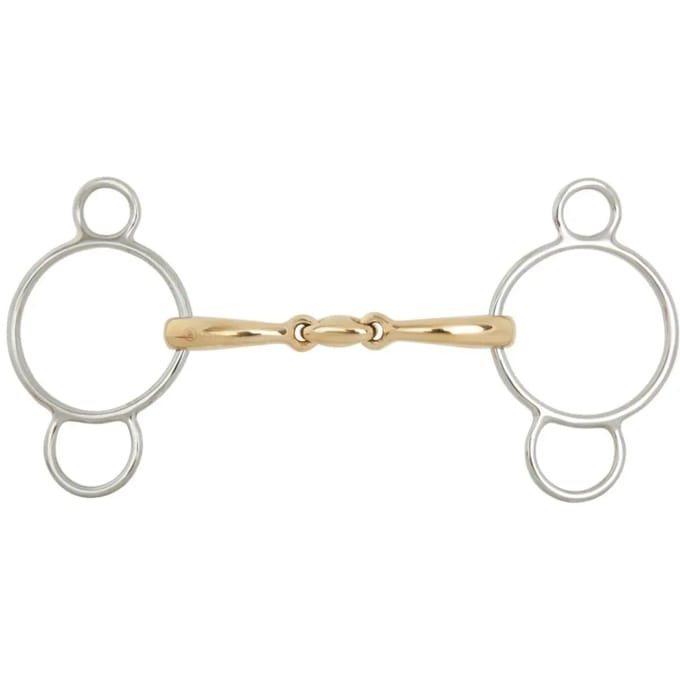 Pessoa bit voor dubbelgebroken paarden BR Equitation Soft Contact