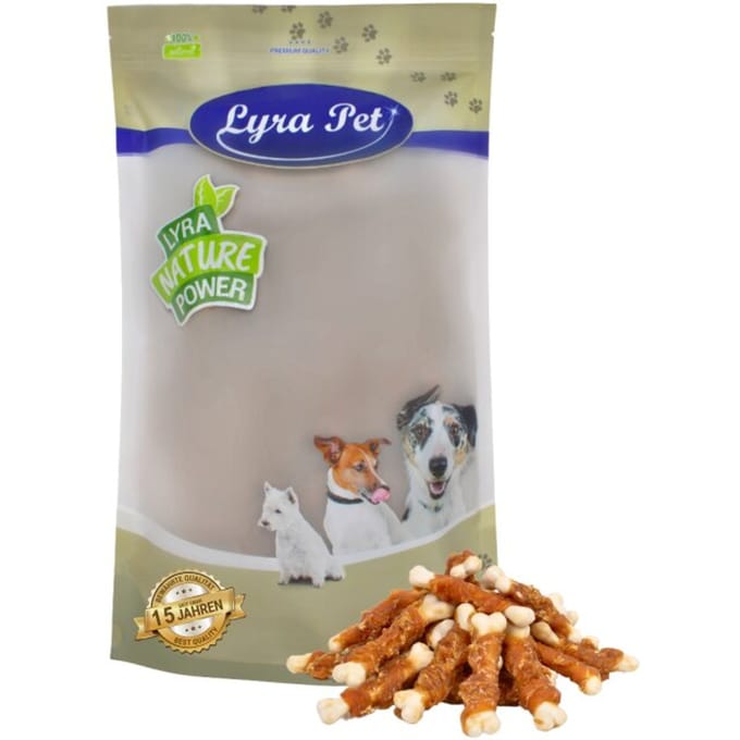 1 kg Lyra Pet® calcium botten met kipfiletreepjes