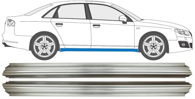 Reparatie dorpel voor Seat Exeo 2008-2013 / Links + Rechts / Set