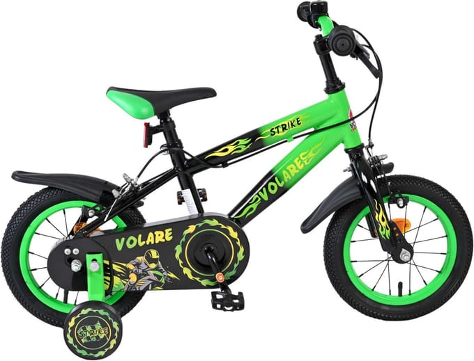 Volare Strike Kinderfiets - Jongens - 12 inch - Groen - Twee Handremmen