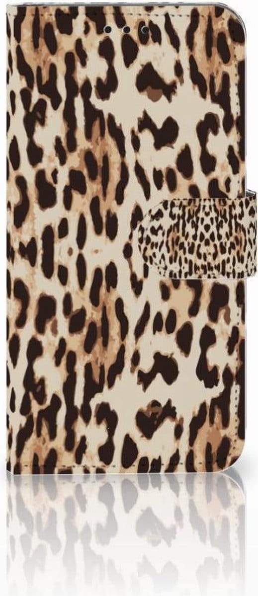 Huawei P30 Lite (2020) Telefoonhoesje met Pasjes Leopard