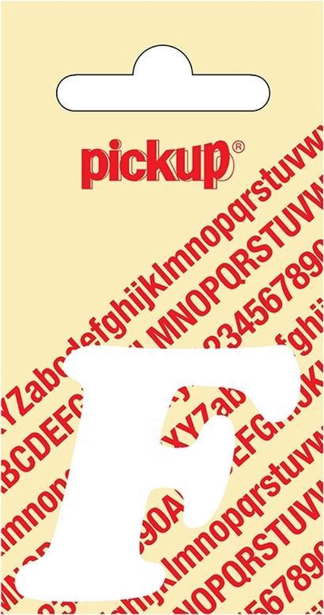 Pickup plakletter CooperBlack 40 mm - wit F