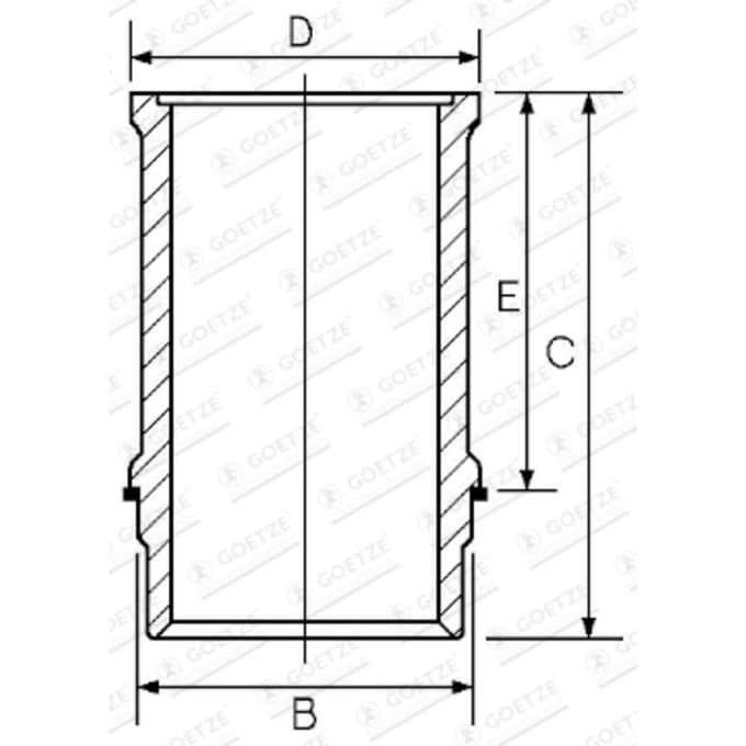 Goetze Engine Voering, cilinderkop GOETZE 14-740130-00