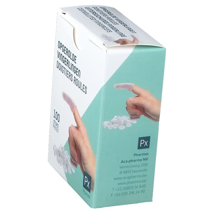 Pharmex Vingerling Opgerold Medium | Poedervrij 100 Vingerhoed
