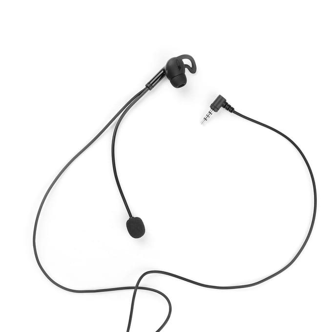 Scheidsrechter Headset, In-Ear Hoofdtelefoon met Microfoon Vervanging voor V6 Pro/ V6C/ V4 Plus/ V4C Plus/ zwart