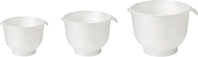 Mengkommen wit, set van 3