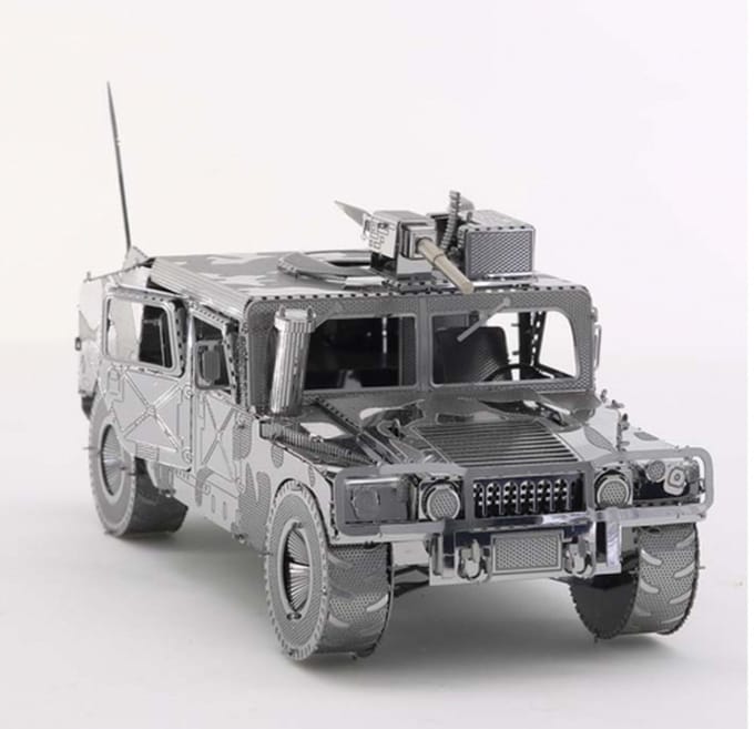 Bouwpakket Miniatuur Hummer H1- metaal