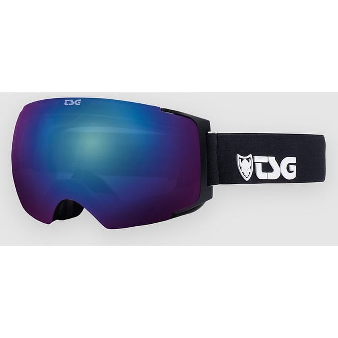 TSG Two Solid Black-Blue Goggle zwart