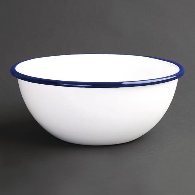 Olympia 6 stuks | Geemailleerd puddingschaaltje 14cm