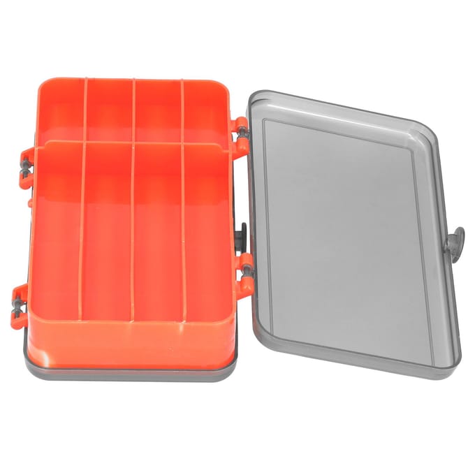 Boîte à leurres de pêche Réversible Étui à leurres Double face Boîte de rangement d'appâts en plastique OrganisateurRouge rouge