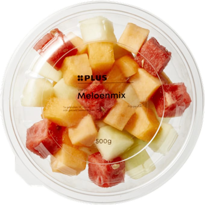 Vers gesneden fruit meloenmix