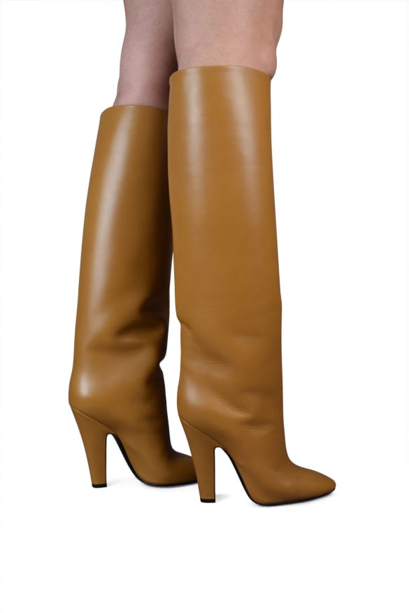 Saint Laurent laarzen Tubes 68 camel