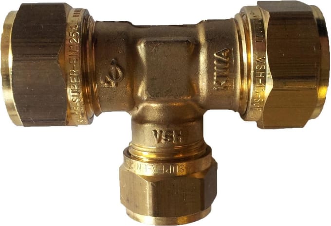 VSH knelkoppeling - T-stuk - 12 x 15 x 12 mm - 1 st