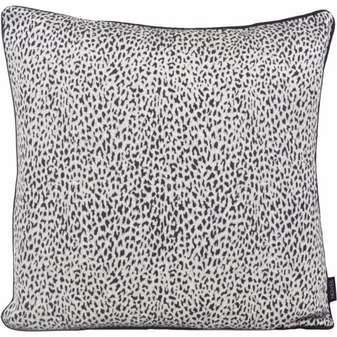 Silver Leopard Kussenhoes | Jacquard / Polyester | 45 x 45 cm | Zilver