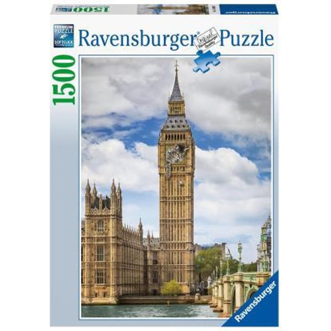 Ravensburger puzzel Grappige kat op de Big Ben - Legpuzzel - 1500 stukjes