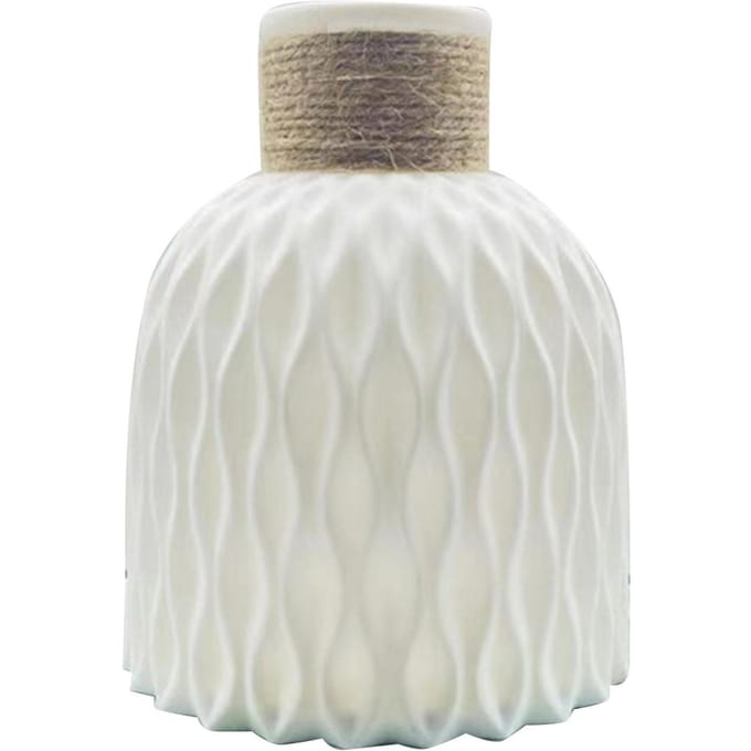 Pot de Fleurs de Bureau Pot de Plantes Forme Ananas Mignonne Décoratif Multifonctionnel Jardinière de Bureau pour la Maison blanc