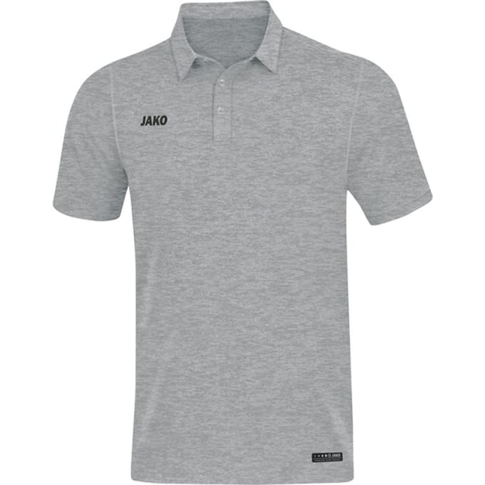 Jako Premium Basics Polo Dames - Grijs Gemeleerd | Maat: 44