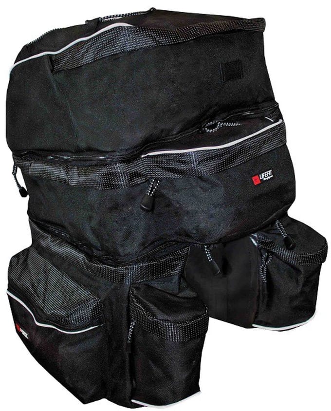 Lifefit 3-delige Fietsendragertas Zwart - UNI
