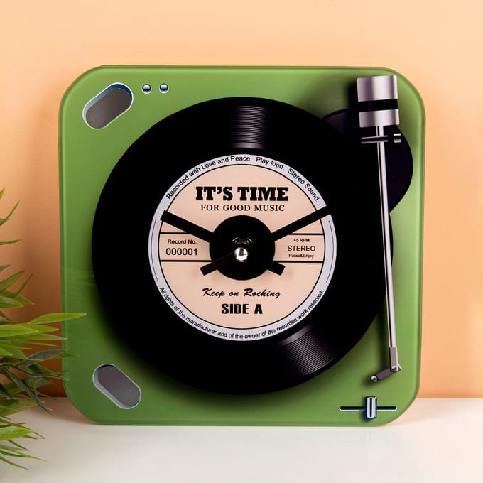 OOTB Retro Platenspeler Klok
