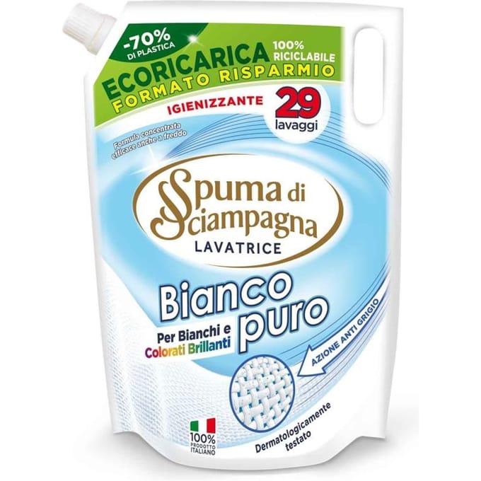 Wasmiddel lavatrice sacco bianco 29 wasbeurten 1,305l - spuma di sciampagna