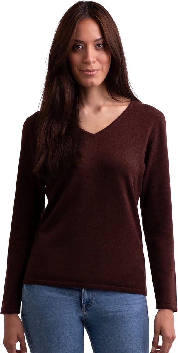 Dames Kasjmier V-hals Sweater