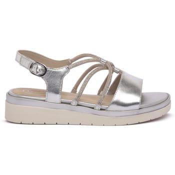 Sandalen met sleehak Jana SILVER SANDAL