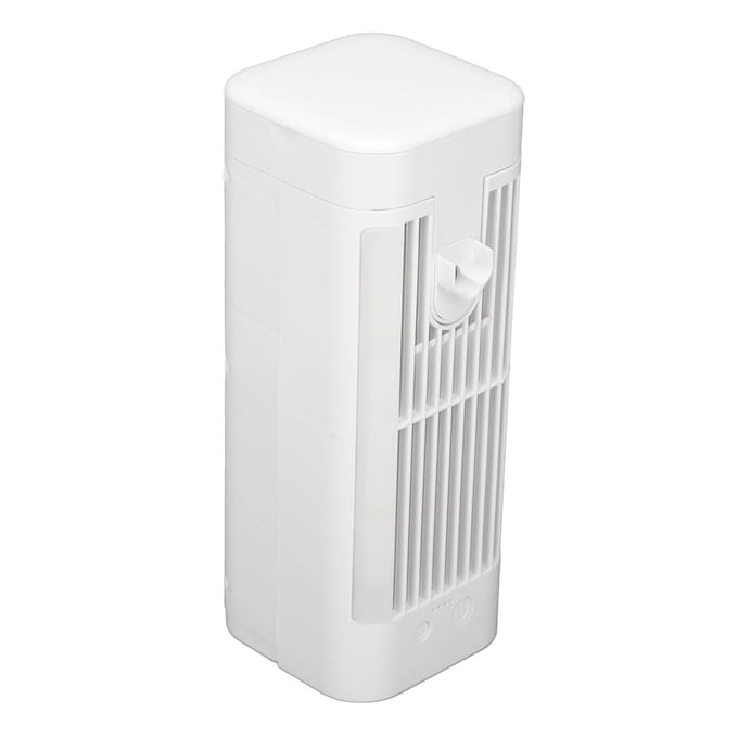 Draagbare airconditioner koelventilator 3 snelheden 120 ml watertank USB desktop luchtkoeler mistventilator white