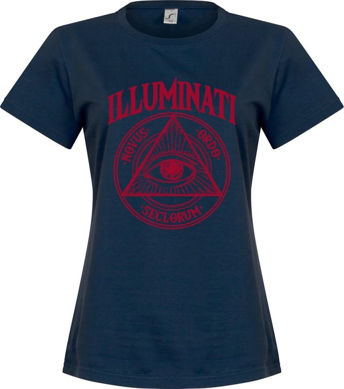 Illuminati Dames T-Shirt - Navy - L