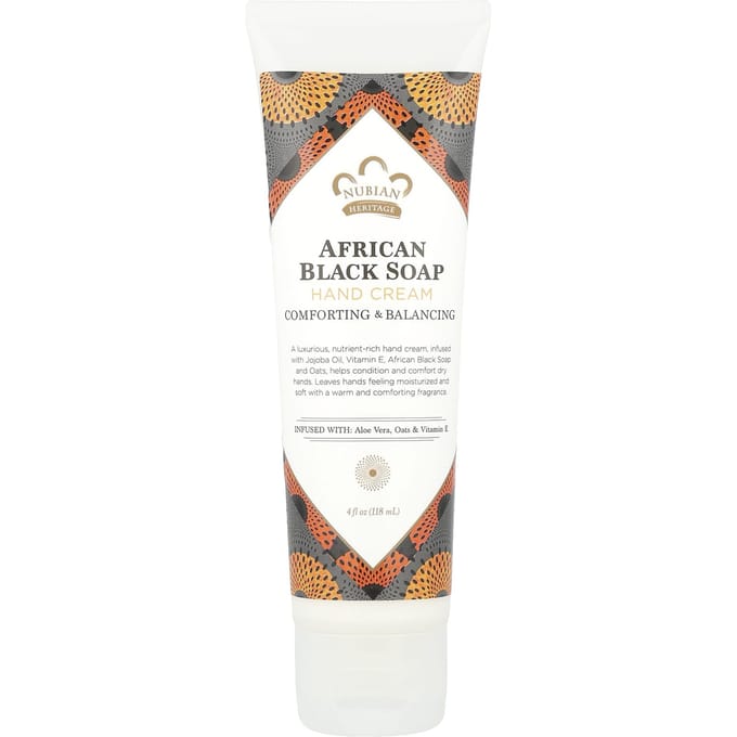Nubian Heritage, Crème pour les mains, Savon noir africain, 113 ml (118ml) gray