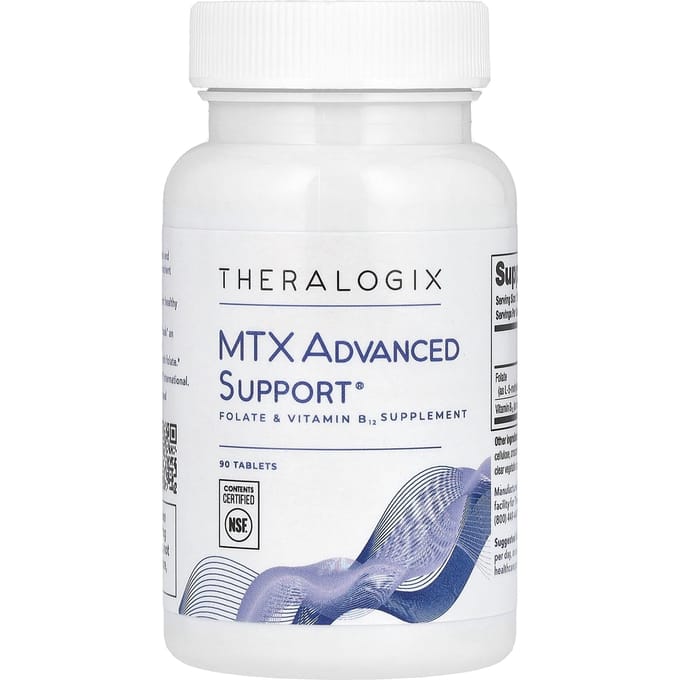 Theralogix, MRX Advanced Support®, Supplement met Foliumzuur en Vitamine B12, 90 Tabletten