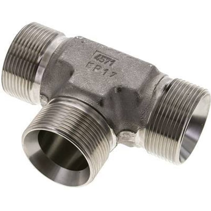 T-Fitting G1 1/2'' Buitendraad RVS 190bar (2669,5psi)