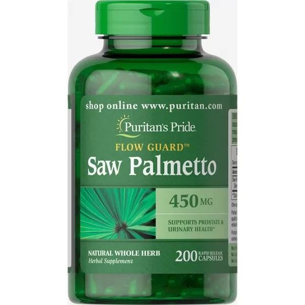 Puritan's Pride Palmier nain 450 mg. 100  Capsules