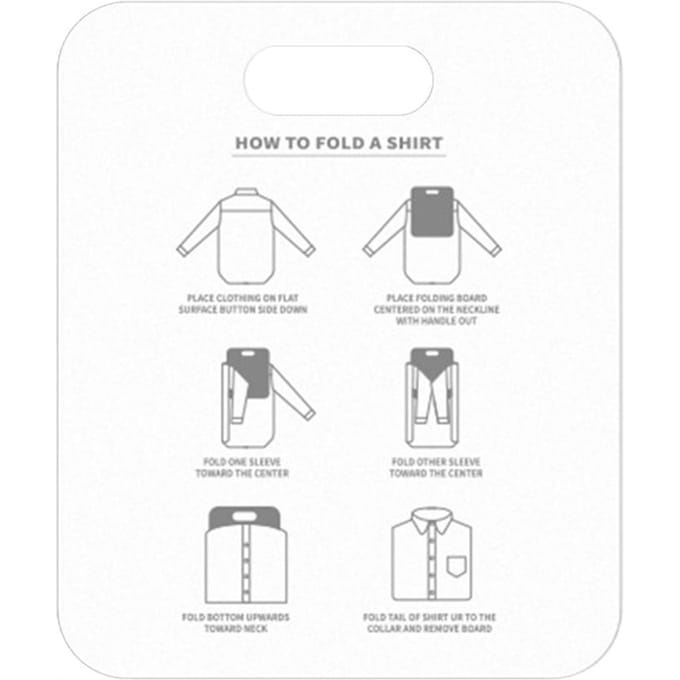 Chemise de ménage Foldines dossier blanchisserie vêtements support planche vêtements dossier placard adulte blanc